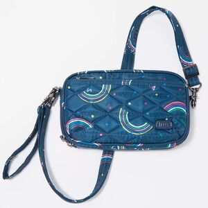 NWT Lug Coupe Navy Rainbow Crossbody